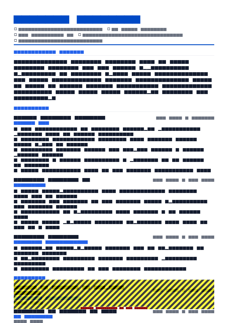 ATS Pro resume template preview — ATS score 98 out of 100