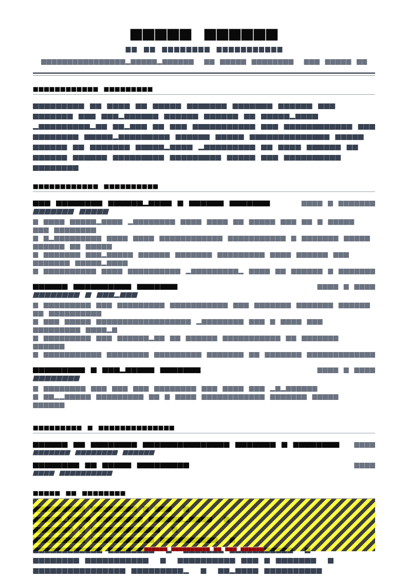Legal & Compliance resume template preview — ATS score 92 out of 100